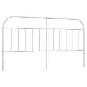 vidaXL Ersatz-Kopfteil Metall Weiß 180 cm