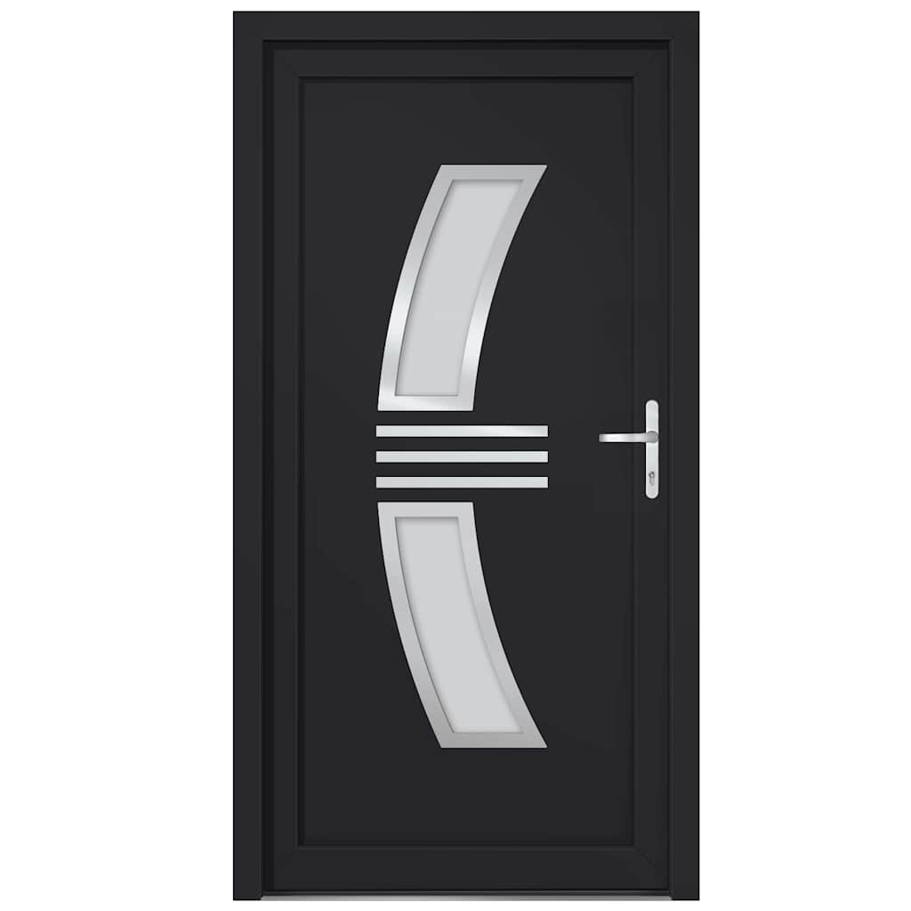 Haustür Anthrazit 88x200 cm PVC