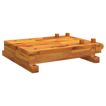 vidaXL Plan de travail avec étau 52x44x9,5 cm Bois de Sesham massif