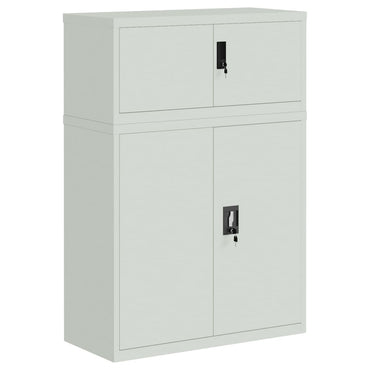 vidaXL Classeur Gris clair 90x40x130 cm Acier