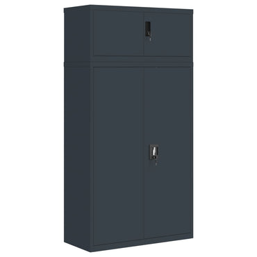 vidaXL Aktenschrank Anthrazit 90x40x180 cm Stahl