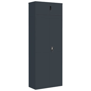 vidaXL Aktenschrank Anthrazit 90x40x240 cm Stahl