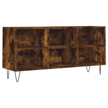 vidaXL Meuble TV chêne fumé 103,5x30x50 cm bois d'ingénierie