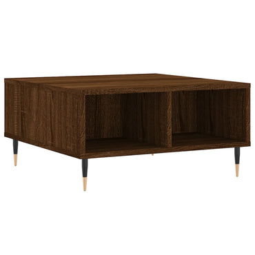 vidaXL Table basse brun aspect chêne 60x60x30 cm bois d'ingénierie