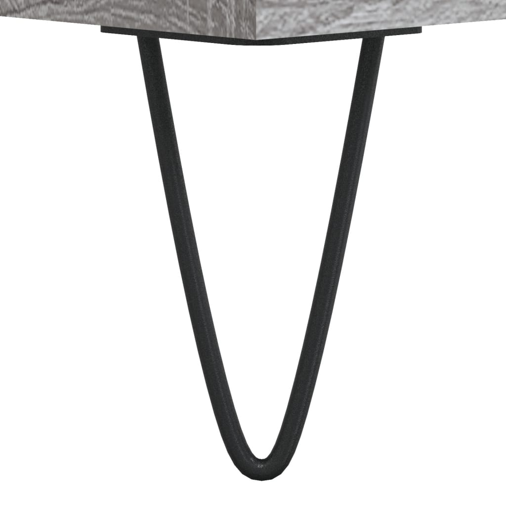 vidaXL Tables de chevet 2 pcs Gris sonoma 40x40x50 cm Bois d'ingénierie
