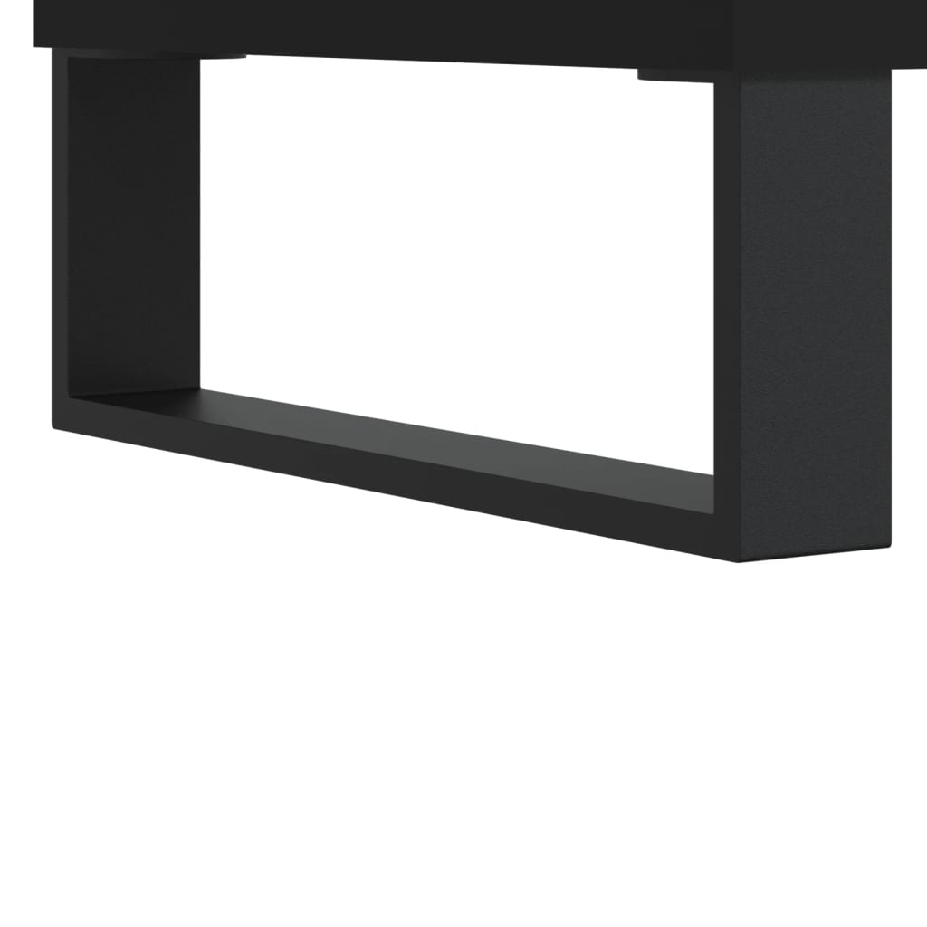vidaXL Nachttische 2 Stk. Schwarz 40x40x50 cm Holzwerkstoff