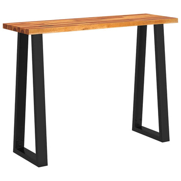 vidaXL Table console avec bord irrégulier 110x35x80 cm Bois d'acacia massif