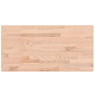 vidaXL Tischplatte 100x50x1,5 cm Rechteckig Massivholz Buche
