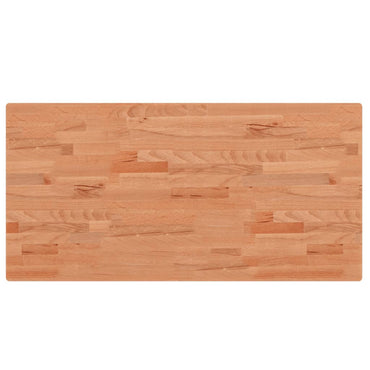 vidaXL Tischplatte 100x50x2,5 cm Rechteckig Massivholz Buche