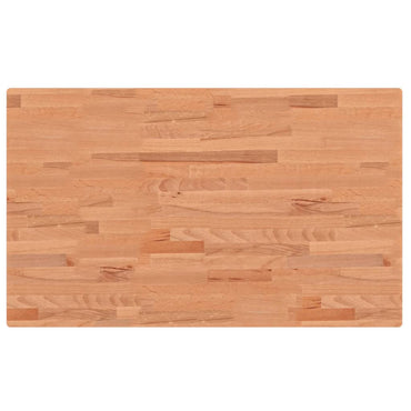 vidaXL Tischplatte 100x60x2,5 cm Rechteckig Massivholz Buche