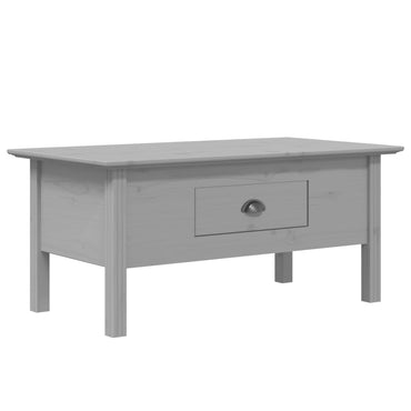 vidaXL Table basse BODO gris 100x55x46 cm en bois de pin massif