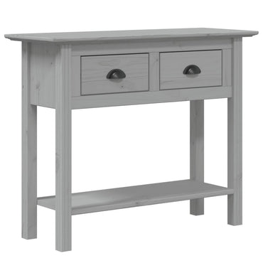 vidaXL Table console BODO Gris 91x35x74 cm Bois de pin massif