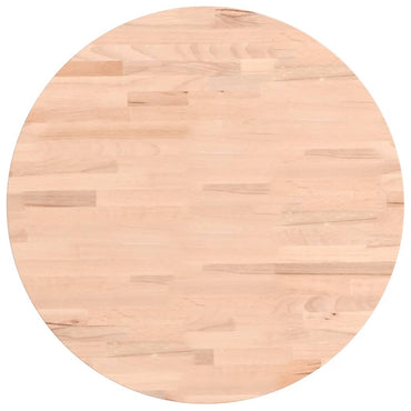 vidaXL Tischplatte Ø50x1,5 cm Rund Massivholz Buche