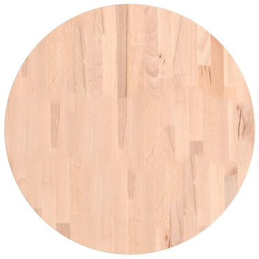 vidaXL Tischplatte Ø60x1,5 cm Rund Massivholz Buche