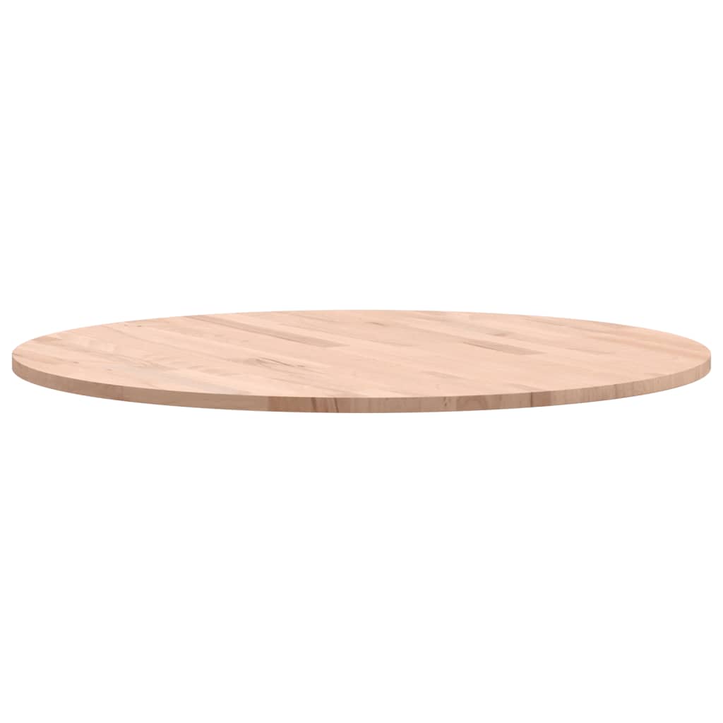 vidaXL Tischplatte Ø70x1,5 cm Rund Massivholz Buche