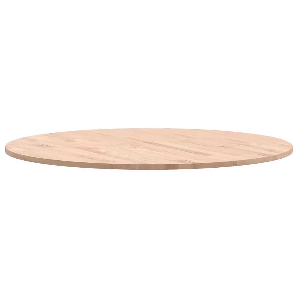 vidaXL Plateau de table Ø80x1,5 cm rond bois massif hêtre
