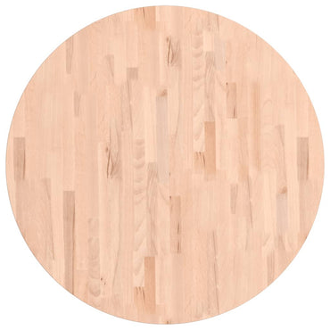 vidaXL Tischplatte Ø90x1,5 cm Rund Massivholz Buche