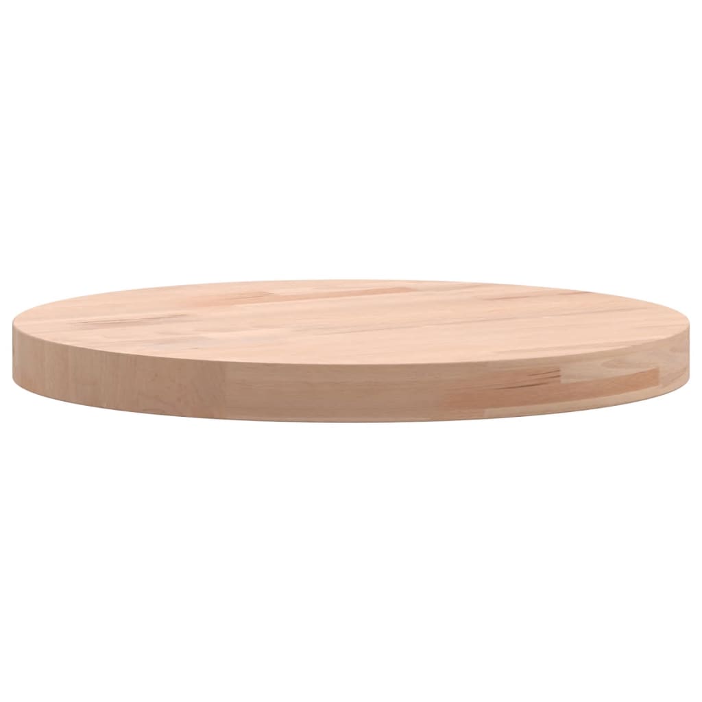 vidaXL Tischplatte Ø30x2,5 cm Rund Massivholz Buche