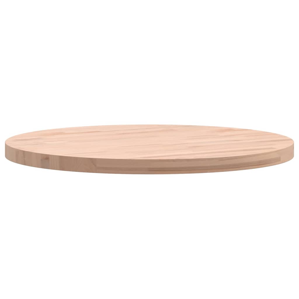 vidaXL Tischplatte Ø50x2,5 cm Rund Massivholz Buche