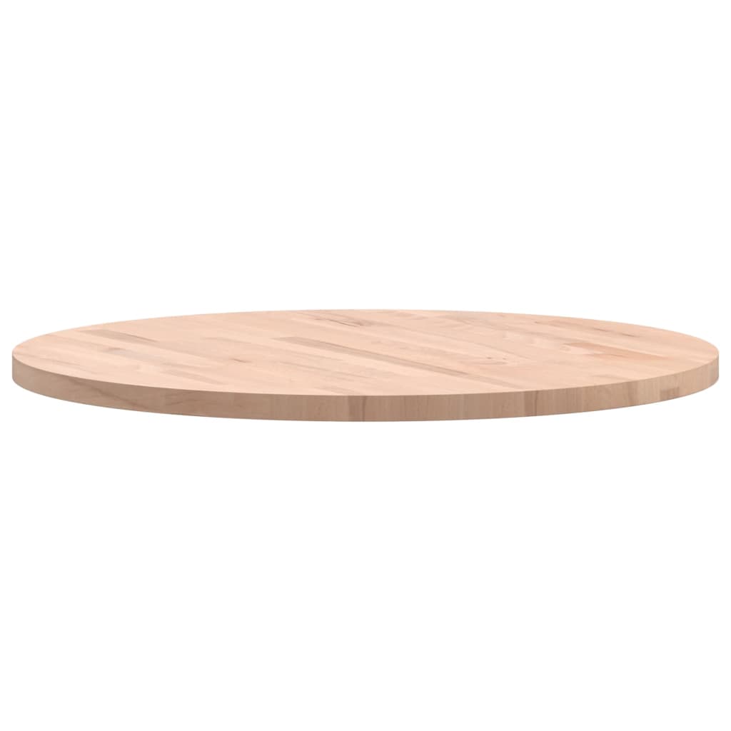 vidaXL Tischplatte Ø70x2,5 cm Rund Massivholz Buche