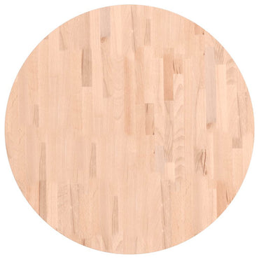 vidaXL Tischplatte Ø80x2,5 cm Rund Massivholz Buche