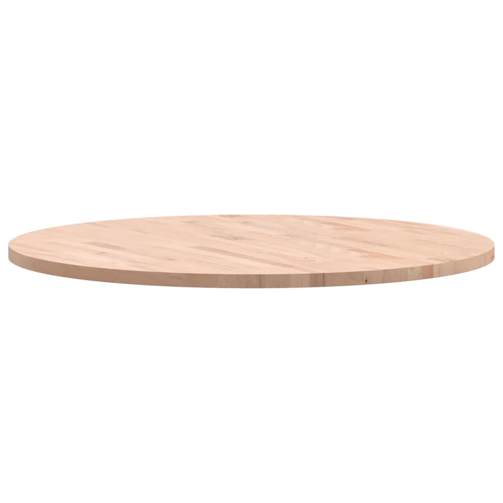 vidaXL Tischplatte Ø90x2,5 cm Rund Massivholz Buche
