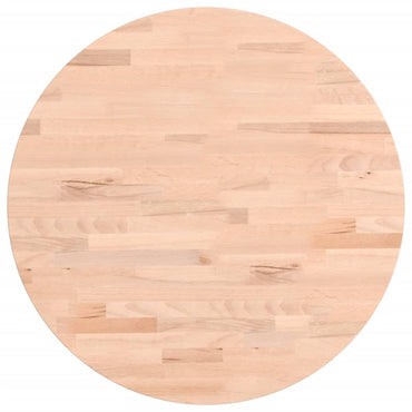 vidaXL Tischplatte Ø50x4 cm Rund Massivholz Buche