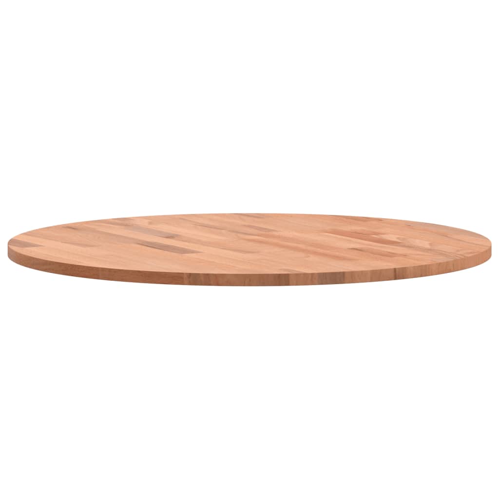 vidaXL Plateau de table Ø60x1,5 cm rond en bois de hêtre massif