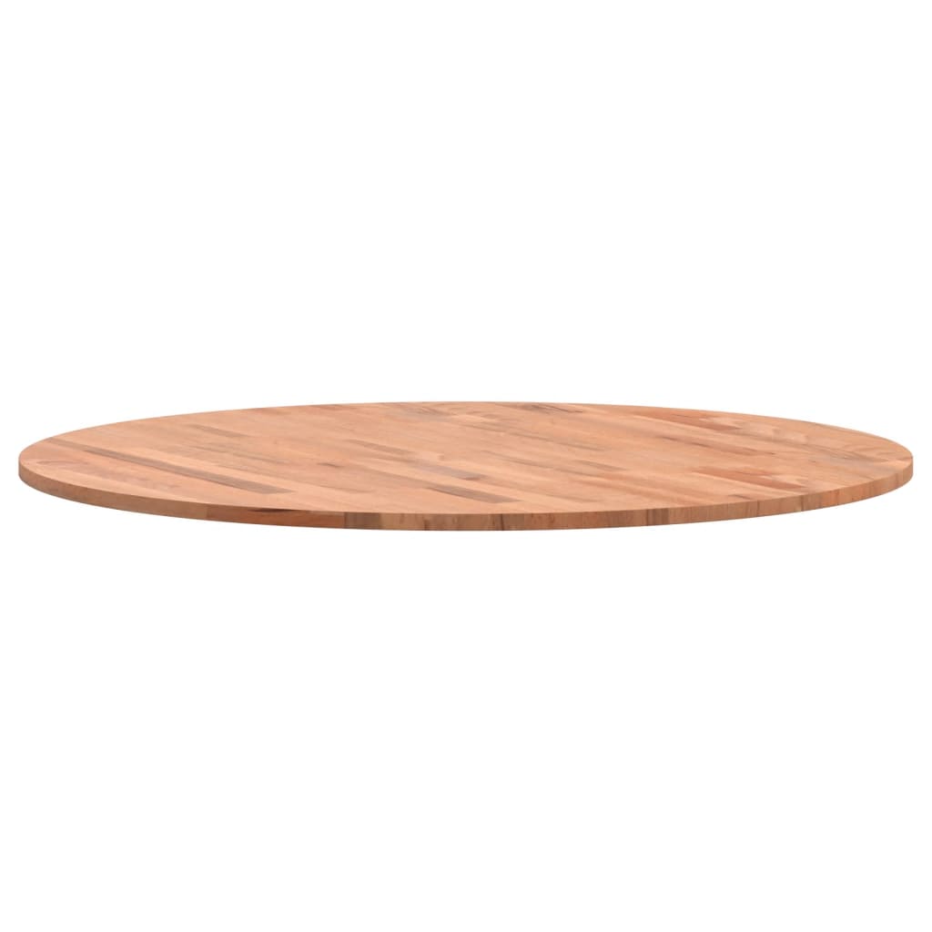 vidaXL Plateau de table Ø80x1,5 cm rond bois massif hêtre