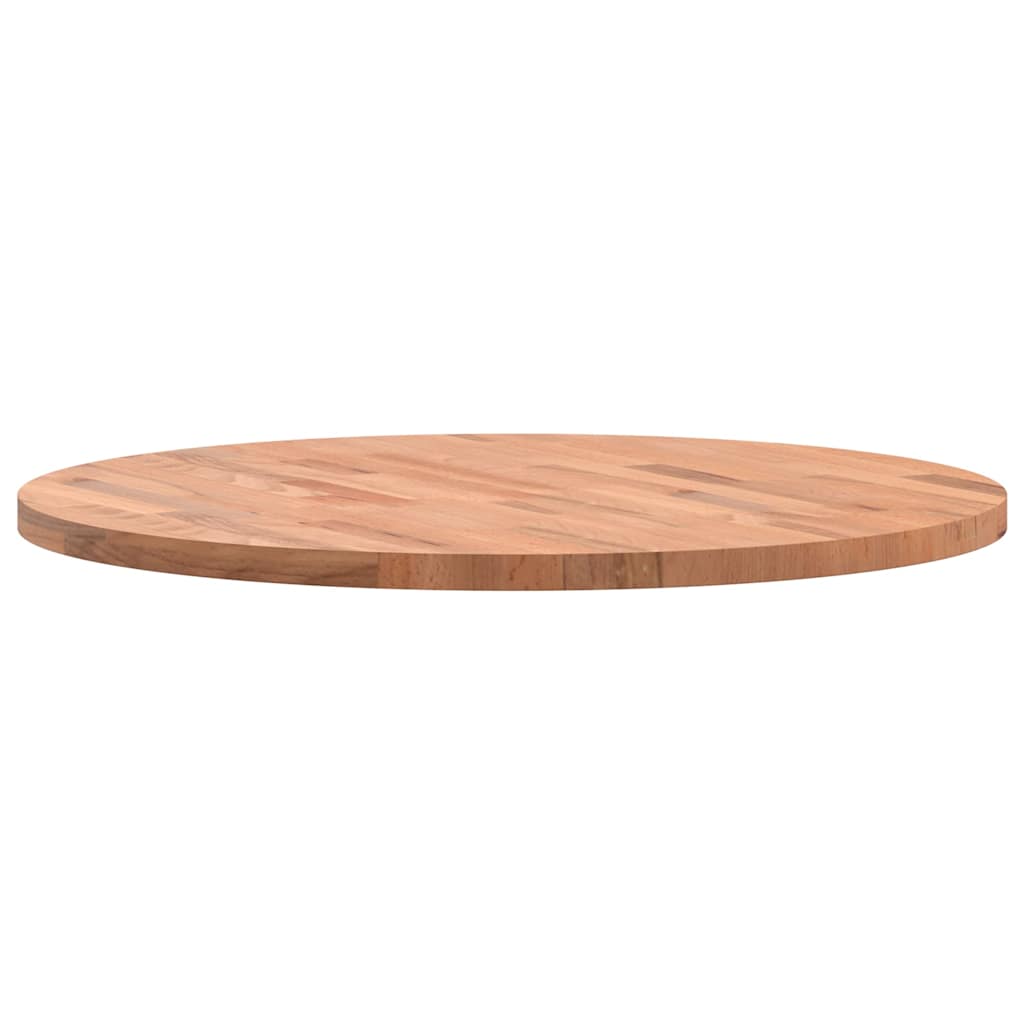 vidaXL Tischplatte Ø70x2,5 cm Rund Massivholz Buche