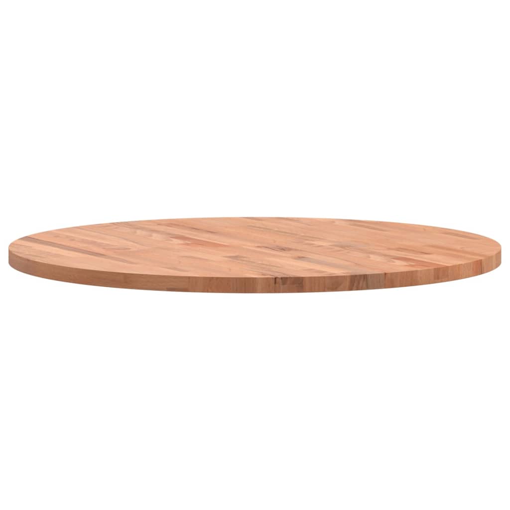 vidaXL Tischplatte Ø80x2,5 cm Rund Massivholz Buche