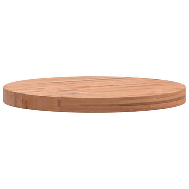 vidaXL Tischplatte Ø50x4 cm Rund Massivholz Buche