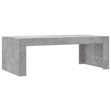vidaXL Table basse gris béton 102x50x36 cm Aggloméré