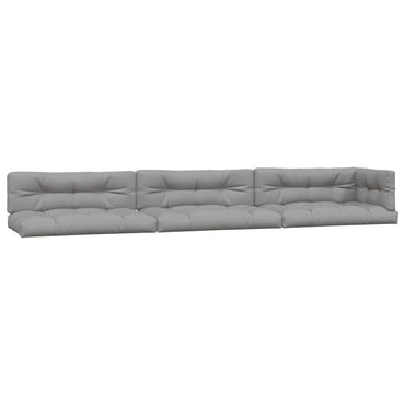 vidaXL Coussins de palette 7 pcs Gris Tissu