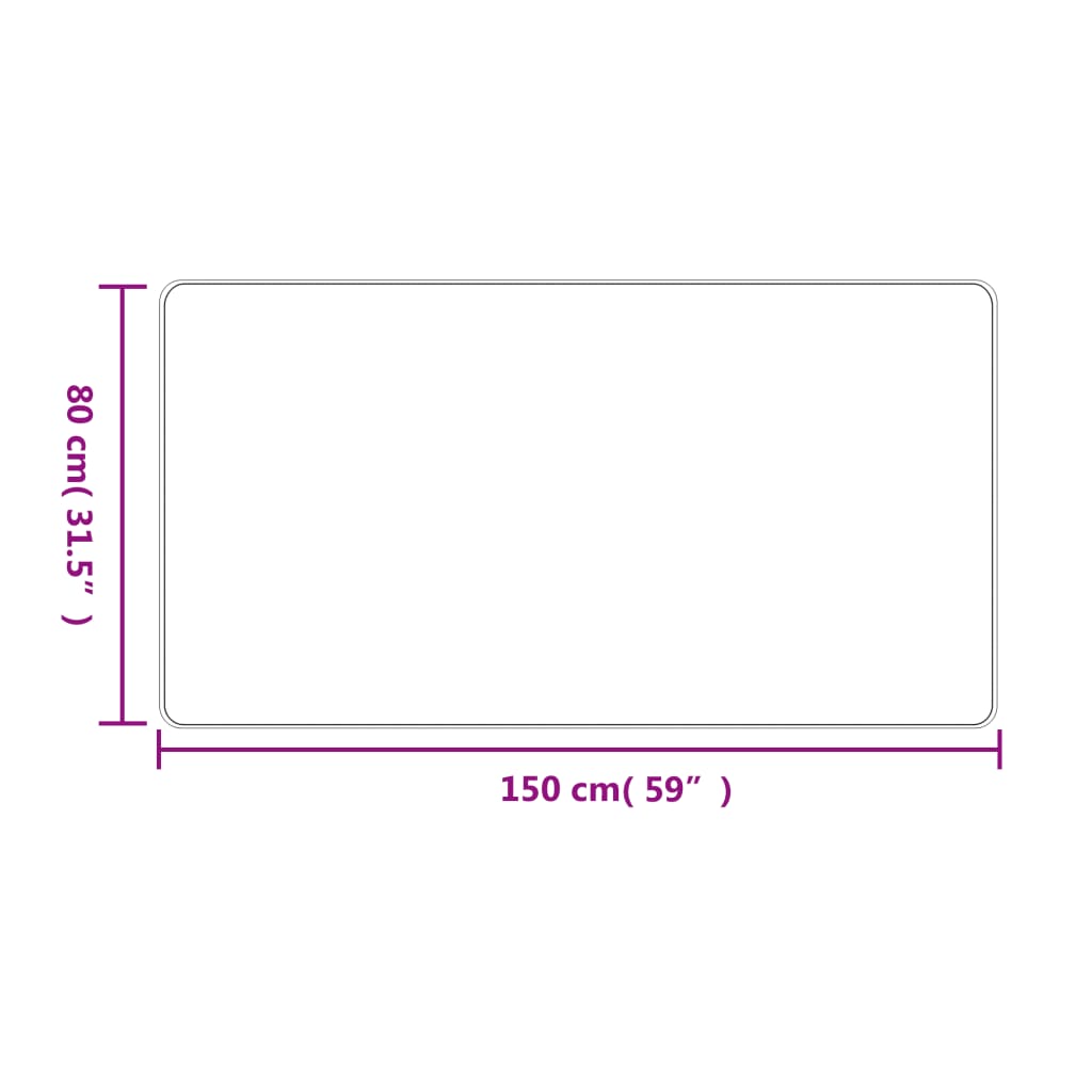 vidaXL Tapis de Couloir Aspect Sisal Anthracite 80x150 cm