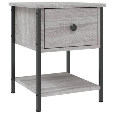 vidaXL Nachttisch Grau Sonoma 34x35,5x45 cm Holzwerkstoff