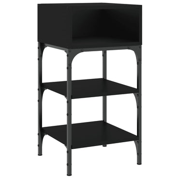vidaXL Nachttisch Schwarz 35x34,5x70 cm Holzwerkstoff