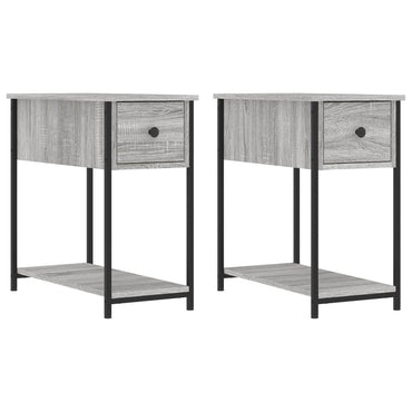 vidaXL Nachttische 2 Stk. Grau Sonoma 30x60x60 cm Holzwerkstoff