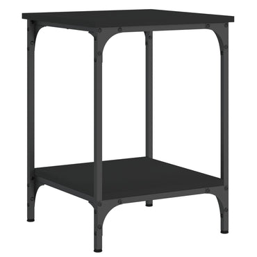 vidaXL Table basse noire 40x40x55 cm en bois d'ingénierie