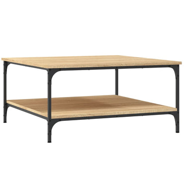 vidaXL Table basse chêne Sonoma 80x80x40 cm aggloméré
