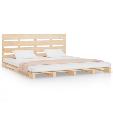 vidaXL Massivholzbett ohne Matratze 140x190 cm Kiefernholz