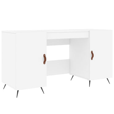 vidaXL Bureau blanc 140x50x75 cm en bois d'ingénierie