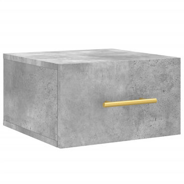 vidaXL Table de chevet murale gris béton 35x35x20 cm