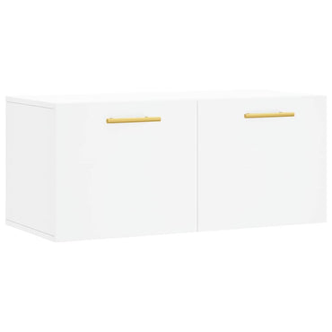 vidaXL Armoire murale blanc 80x36,5x35 cm Aggloméré