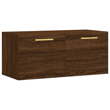 vidaXL Armoire murale aspect chêne marron 80x36,5x35 cm en bois d'ingénierie