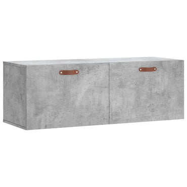 vidaXL Armoire murale gris béton 100x36,5x35 cm Aggloméré