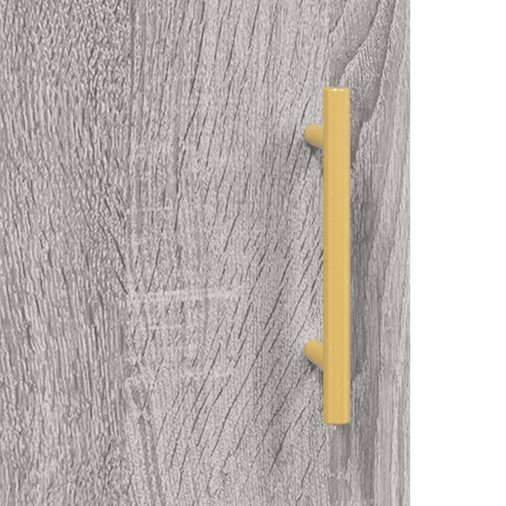 Wandschrank Grau Sonoma 69,5x34x90 cm Holzwerkstoff