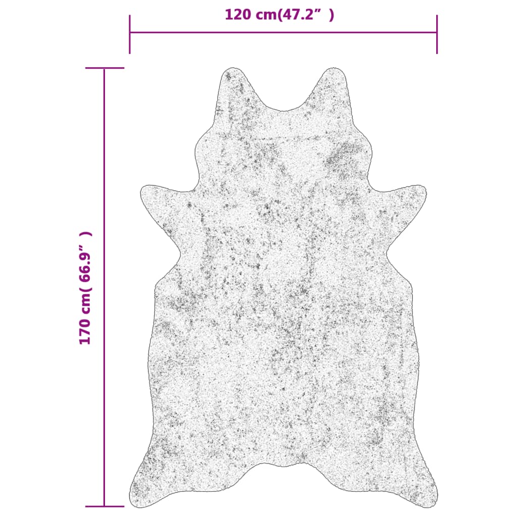 vidaXL Tapis noir et blanc 120x170 cm Motif zèbre Lavable Antidérapant