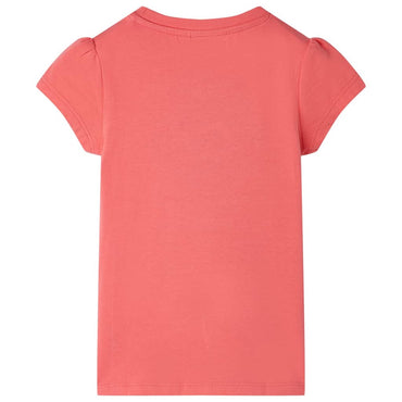 T-shirt enfant rose corail 140
