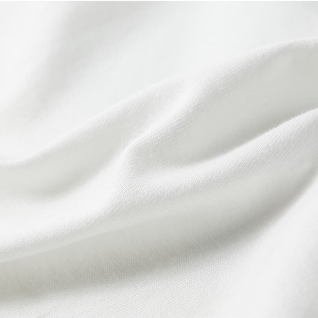Kinder-T-Shirt mit Rüschenärmeln Weiß 116